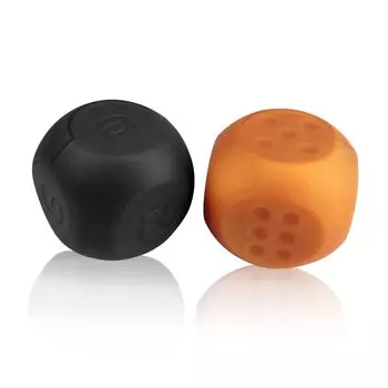Набор из 2 игральных костей, анальные детали, анальный шарик, два варианта характеристик, силиконовые, черные, золотые, TaRiss s 4,5 см x 4,5 см