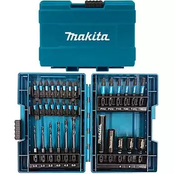 Набор из 33 бит для ударного шуруповерта Makita с шестигранным хвостовиком, в комплекте 6,35 мм E-06622 [Товар]