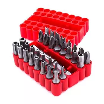 Набор из 33 полых отверток с удлинителем, магнитная крестовая отвертка Torx, биты для ручного ремонта для небольших помещений, сделай сам