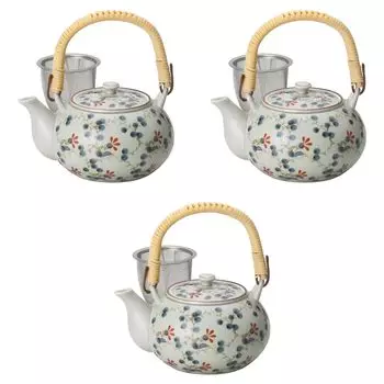 Набор из 3 чайников Nishikisoka MS4 чайники Арита фарфор Арита Setomonohonpo [12.59.5см (500cc)]