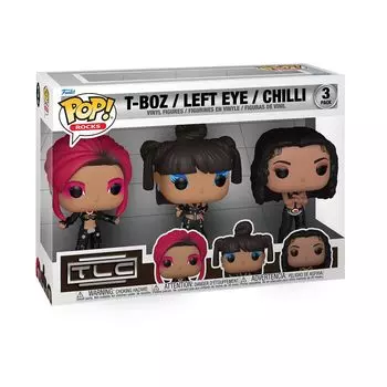 Набор из 3 фигурок TLC Chilli Scrubs Funko 3PK Scrubs Лиза Лопес Chilli Funko T-Boz Left-eye Pop! T-Boz Левый глаз