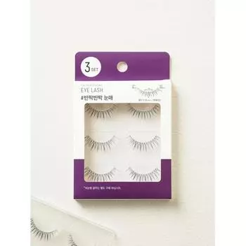 Набор из 3 накладных ресниц Daiso Volume Lashes