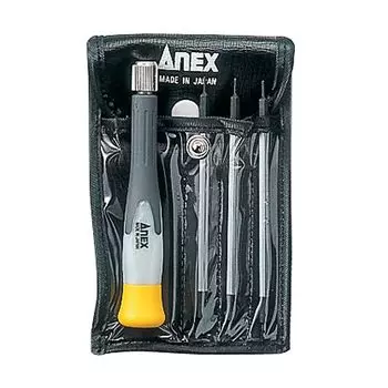 Набор из 3 сменных шестигранных бит ANEX Precision Screwdriver Super Fit № 3602
