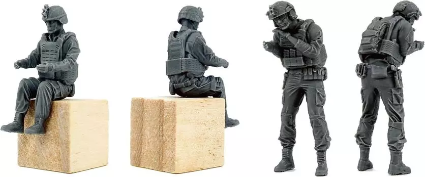 Набор из 4 фигурок American MRZR D4 Crew от Magic Factory, набор из смолы MGF7502 1/35