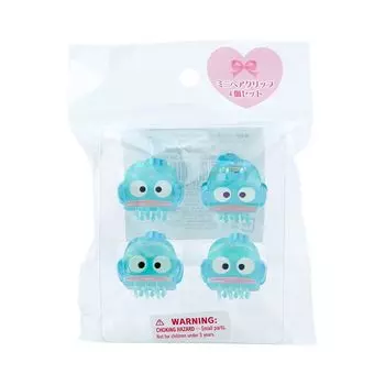 Набор из 4 мини-заколок для волос Sanrio Aurora Hangyodon Half Fish HANGYODON Character 420964