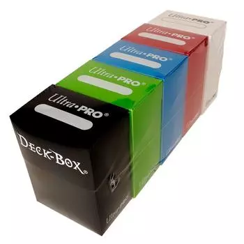 Набор из 5 колод карт Ultra Pro Black and Magic/Pokemon/YuGiOh, (Красный, Синий, Зеленый, Белый)