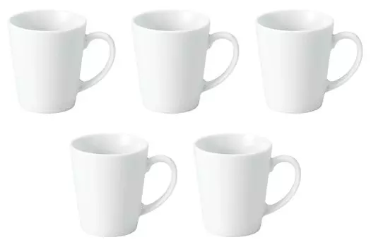 Набор из 5 кружек BS x 8 x см Кружки Сетомонохонпо [11.3 9.3 (250 куб.см)] белый