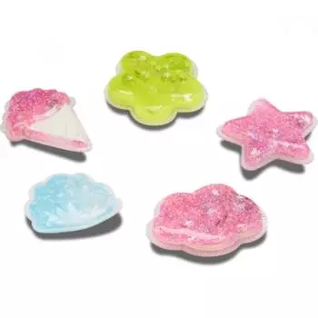 Набор из 5 мягких игрушек Crocs Squishy Glitter 10011601 5 pack