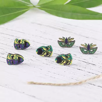 Набор из 6 серег в виде маски клоуна для карнавальных мероприятий style A