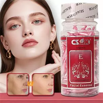 Набор из 90 капсул VE Rejuvenating Moisturizing Essence для лица - глубоко омолаживающие и восстанавливающие, долговременное увлажнение и увлажнение 90pcs розовый