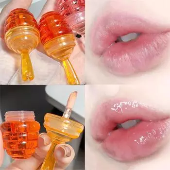 Набор из двух теплых масел для губ Honey Pot, увлажняющий и разглаживающий морщины на губах, увлажняющий бальзам для губ