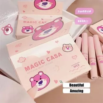 Набор из пяти помад Naughty Bear Lip Glaze, матовая бархатная, антипригарная, невыцветающая помада