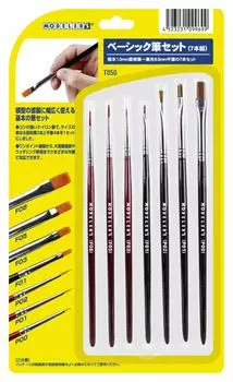 Набор кистей Modelers Material Series Basic, 7 предметов, пластиковые инструменты для моделирования T050