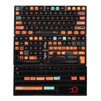 Набор колпачков для клавиатуры на 141 клавишу Fadeless PBT XDA Height DIY Keycaps для 61 87 98 104 108 141 клавиш