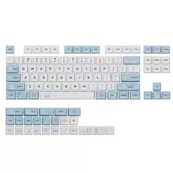 Набор колпачков для клавиш 138 клавиш XDA Profile PBT Dye-Sublimation для механической игровой клавиатуры - MX hes Keypad