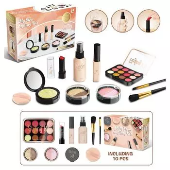 Набор косметических игрушек для девочек Beauty Play, подарок, развивающие игрушки для макияжа для детей, набор косметичек, игрушка для макияжа для девочек