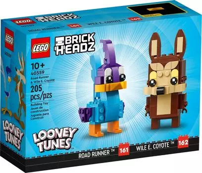 Набор LEGO Brickheads Looney Tunes Road Runner Wile Coyote 40559 E.