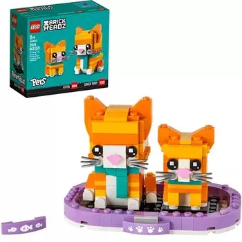 Набор LEGO BrickHeadz Рыжий полосатый кот (40480)