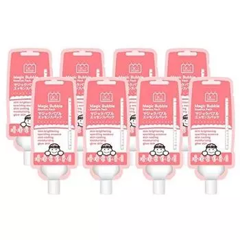 Набор Magic Bubble Essence Pack Mini Skin Care Sleeping Pack Ton Up Foam Pack bubble essence pack [Розовый 8] [magic mini]