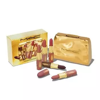 Набор матовых помад MAC Gold Standard 6 предметов [Праздничный выпуск 2024 г.] P000DYCB - Lipstick