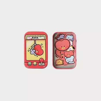 Набор наклеек на мини-жестяной чехол Line Friends BT21 TATA