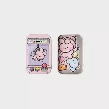 Набор наклеек на мини-жестяной чехол Line Friends BT21 COOKY