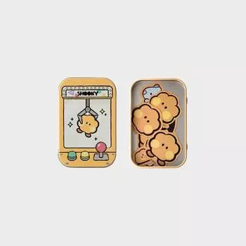 Набор наклеек на мини-жестяной чехол Line Friends BT21 SHOOKY