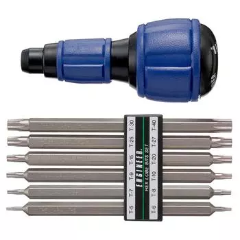Набор отверток Engineer Master Grip Driver Set, набор из 6 шт. совместимых с винтами бит DR-51