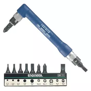 Набор отверток Engineer Twin Wrench 10 бит DR-07 синий