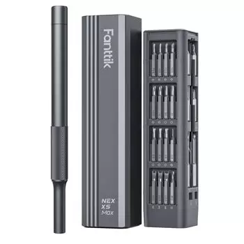 Набор отверток Fanttik X5 Max Precision, специальный отверточный чехол с магнитным креплением, 50 в 1 серый