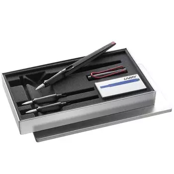 Набор перьевых ручек для каллиграфии LAMY joy black, черная перьевая ручка с 3 разными перьями, ручка для каллиграфии с ленточным пером, эргономичная ручка, синие чернила LAMY T 10