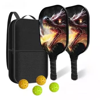 Набор пиклбольных бит из стекловолокна Pickleball, спортивная сотовая пластина для занятий спортом на открытом воздухе, пиклбольная бита