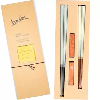 Набор подставок для палочек FlaColle Chopsticks Ethical Chopsticks Wakasa Nuri [Простой подарок] Для пары [Эко-упаковка] (Корте)