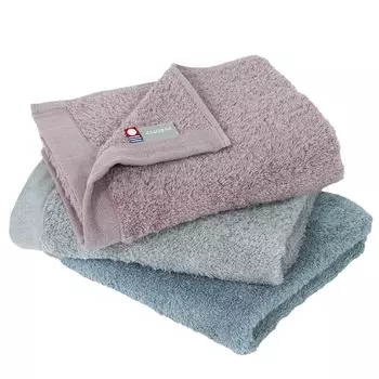 Набор полотенец для лица Watawa Imabari Towel Sweetly Quick 35 x 85 см, набор из 3 цветов, 100% хлопок, скрученные, пушистые, тонкие, для сушки, (3 полотенца, В)