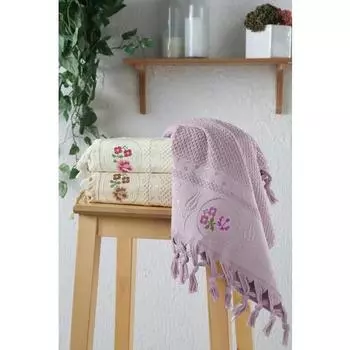 Набор полотенец с кисточками для лица, 3 шт., вышивка крестиком, 50x90 см, хлопок, отличное впитывающее турецкое полотенце высокого качества