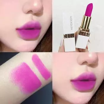 Набор помад Macarty Lavender to Rose: Оттенки фиолетового, красного и персиково-розового.