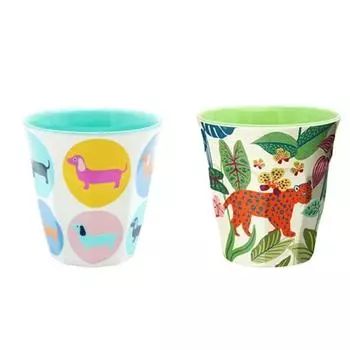 Набор посуды для детей Ginger baby design, небольшой набор из 2 чашек, колбаса для собак, дикие ботанические растения, 1 комплект, популярные корейские товары для родителей