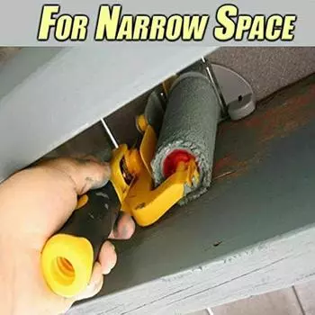 Набор прочных кистей-валиков для краев, большие проекты по покраске, выполненные с помощью кисти-валика для краев из АБС-пластика жёлтый