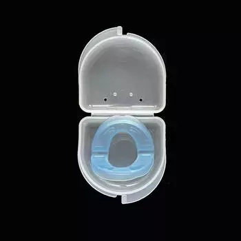 Набор против храпа Grinding Mouthpiece, защитная капа против храпа, индивидуальная формовка и регулировка с футляром для хранения Multi Size SML синий