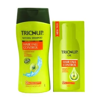 Набор против выпадения волос Тричуп (200 + 100 мл), Trichup Hairfall Control, Vasu 20.125
