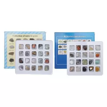 Набор Rock Collection Rock Fun, профессиональный минеральный рок-научный образовательный набор для детей, мальчиков, девочек Original Rock Set 2