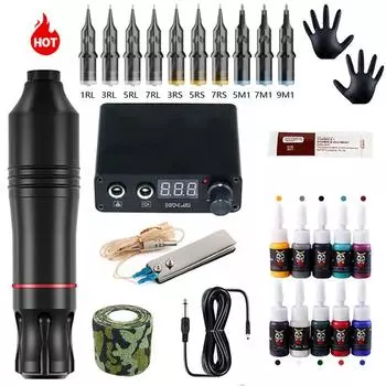 Набор ручек для татуировок Pen Mada Machine Набор ручек для татуировок Tattoo Tattoo Mada Machine Набор ручек для татуировок красный