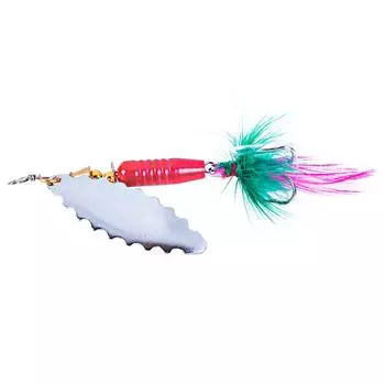 Набор рыболовных приманок Roostertail Spinner, металлические приманки-ложки с оперенными тройными крючками для окуня, судака, форели, пресноводной и соленой воды