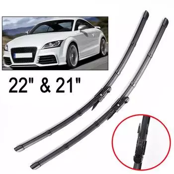 Набор щеток переднего стеклоочистителя Xukey для TT 8J3 8J9 Coupe Quattro Roadster MK2 2014 2013 2012 2011 2010 2009 2008 2007 чёрный