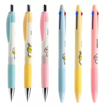 Набор шариковых ручек Kakao Friends Sharp, 3 цвета, 3 шт., случайная доставка, 1 комплект, лучший персонаж Кореи