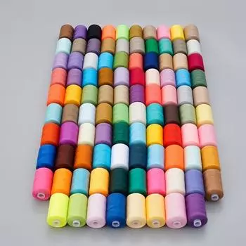 Набор швейных ниток 98 цветов DIY Craft 1000 ярдов набора полиэфирных ниток 402