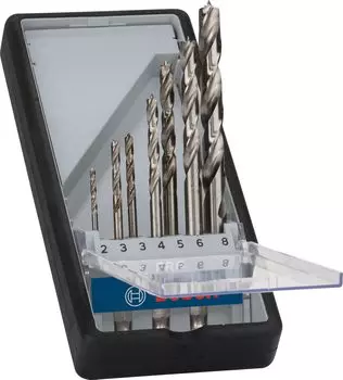 Набор сверл по дереву BOSCH шестигранный хвостовик 9 мм паз 2607019923 (7 шт., 6,35 мм, хвостовик)