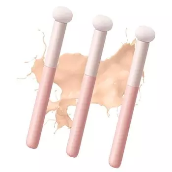 Набор тональных основ для макияжа Samcos Concealer, мягкий и удобный для нанесения спонжем, косметические принадлежности для макияжа, кисть, кисть, 3, для переноски, головка, кисть без пудры,