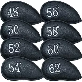Набор защитных чехлов Magic Tape Spider Head Cover Golf Headcovers Golf Club Cover Golf Iron Headcover чёрный