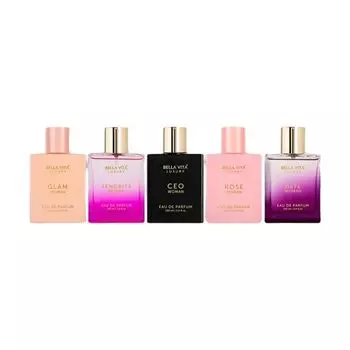 Набор женской парфюмированной воды (5 х 100 мл), Glam, Senorita, CEO, Rose & Date Eau De Parfum Set, Bella Vita